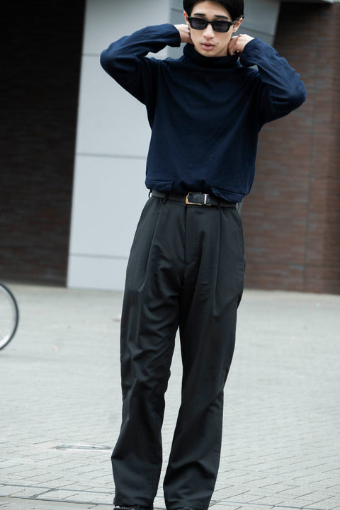 CLEAR TWILL DRAWSTRING TROUSERS