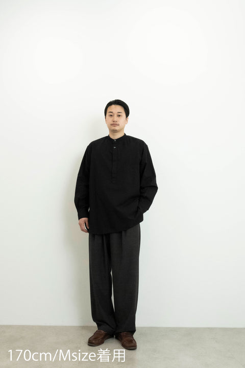 RELAX STAND COLLAR PULLOVER SHIRT
