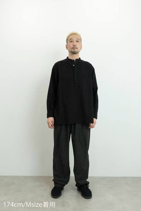 RELAX STAND COLLAR PULLOVER SHIRT