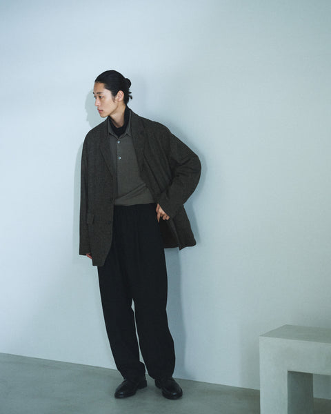 WOOL MIX EASY TROUSERS
