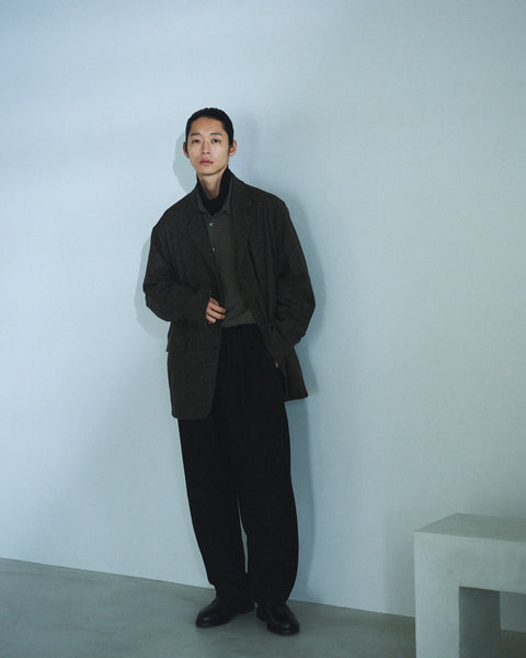 WOOL MIX EASY TROUSERS