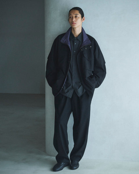 WOOL MIX EASY TROUSERS