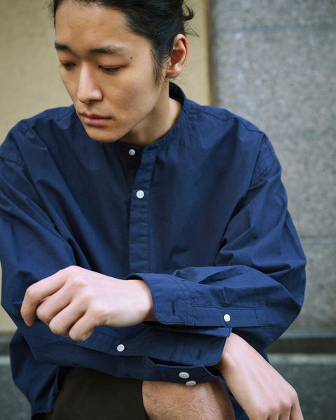 RELAX STAND COLLAR PULLOVER SHIRT