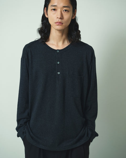 12G C/W HENRY NECK  KNIT