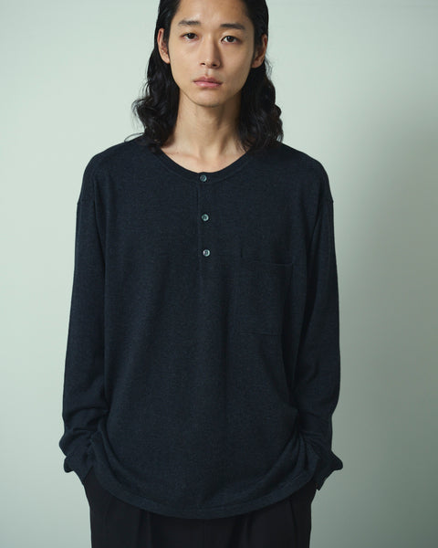 12G C/W HENRY NECK  KNIT
