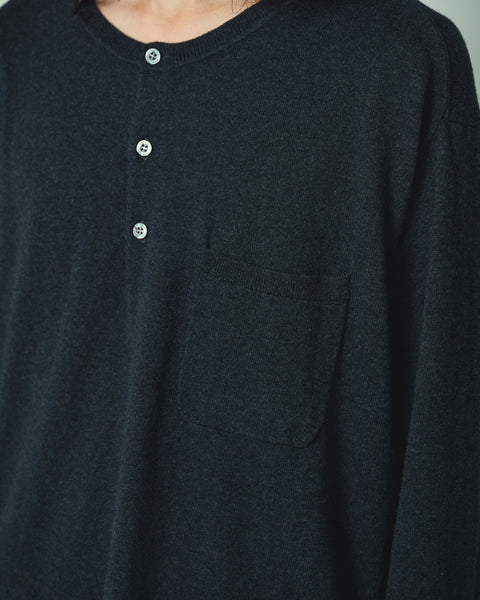 12G C/W HENRY NECK  KNIT
