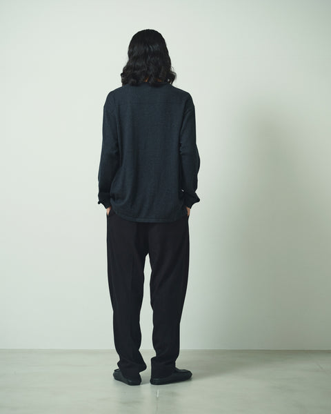 12G C/W HENRY NECK  KNIT