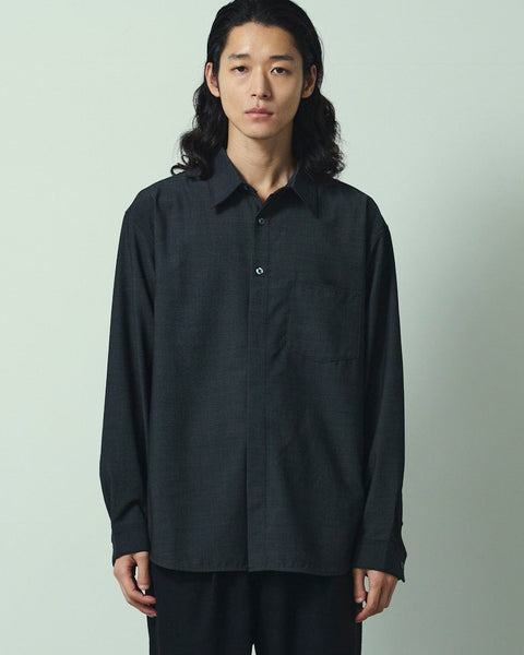 LIGHT WOOL MIX TRIPLE STITCH SHIRTS