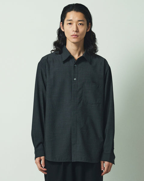 LIGHT WOOL MIX TRIPLE STITCH SHIRTS