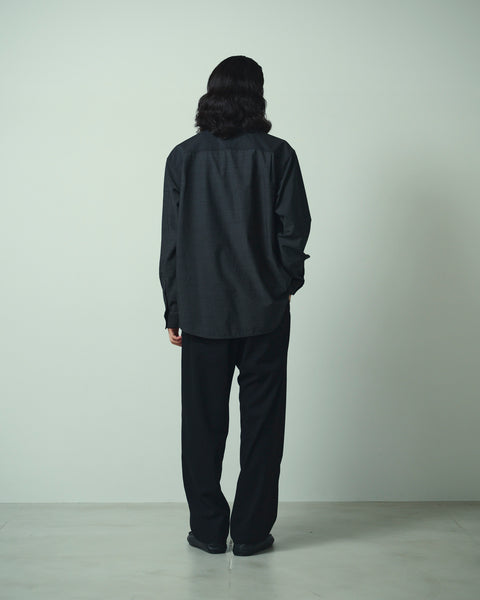 LIGHT WOOL MIX TRIPLE STITCH SHIRTS