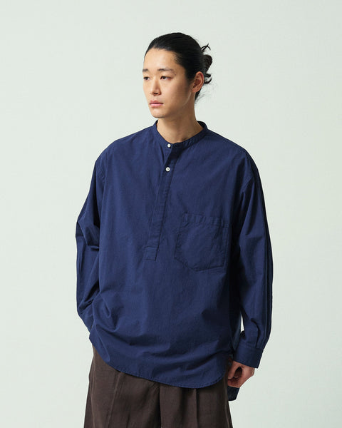 RELAX STAND COLLAR PULLOVER SHIRT