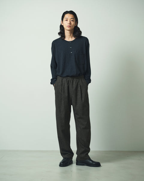 WOOL MIX EASY TROUSERS