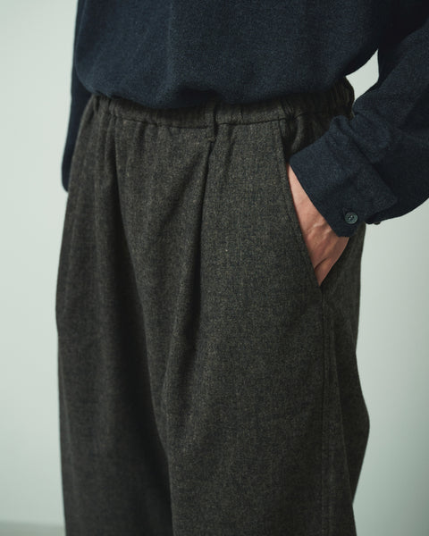 WOOL MIX EASY TROUSERS