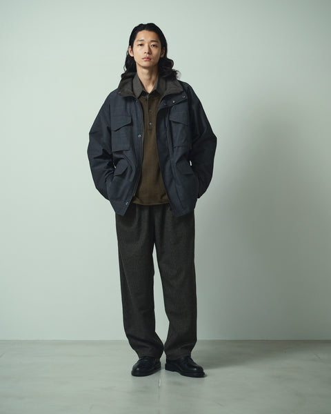 WOOL MIX EASY TROUSERS