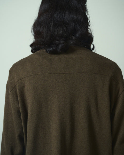 12G C/W HENRY NECK  KNIT