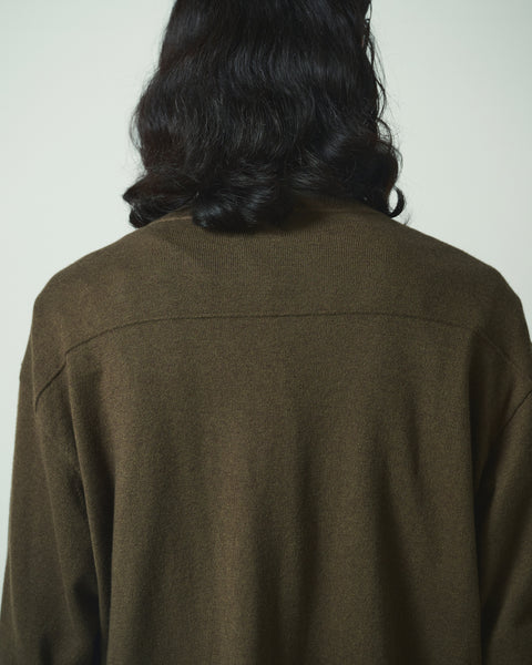 12G C/W HENRY NECK  KNIT