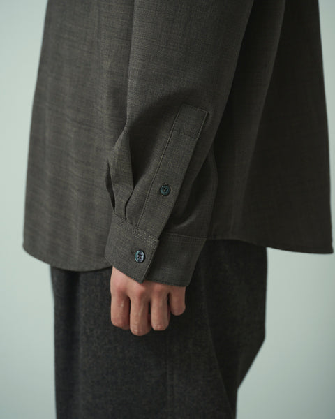 LIGHT WOOL MIX TRIPLE STITCH SHIRTS