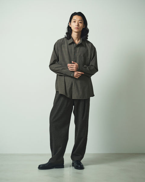 LIGHT WOOL MIX TRIPLE STITCH SHIRTS