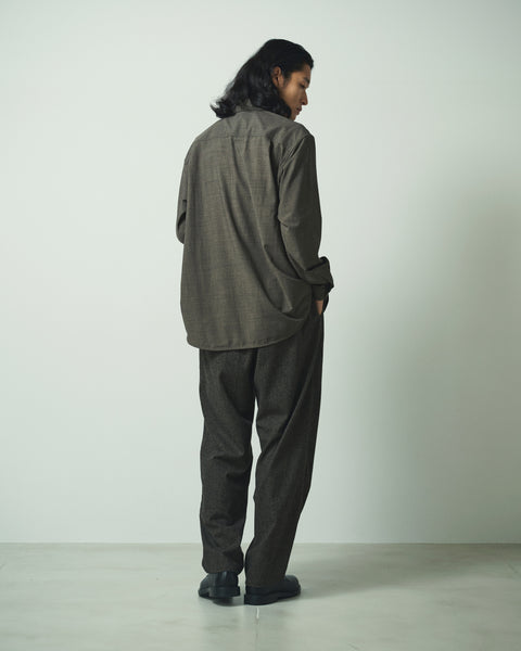 LIGHT WOOL MIX TRIPLE STITCH SHIRTS