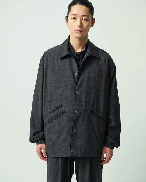 SUMMER WOOL MIX COACH JACKET