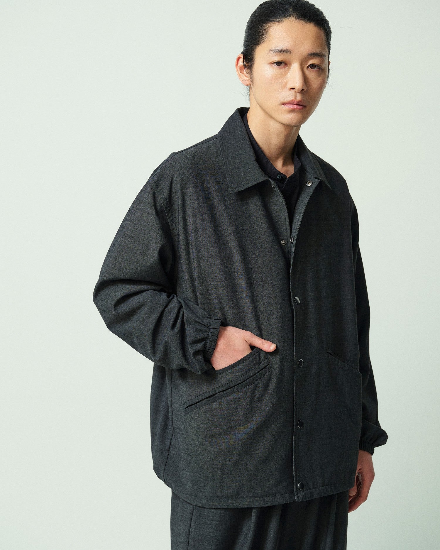 SUMMER WOOL MIX COACH JACKET – RHYTHR