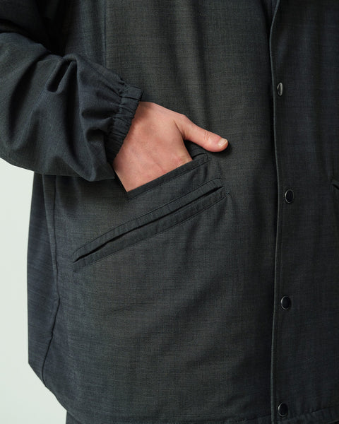 SUMMER WOOL MIX COACH JACKET