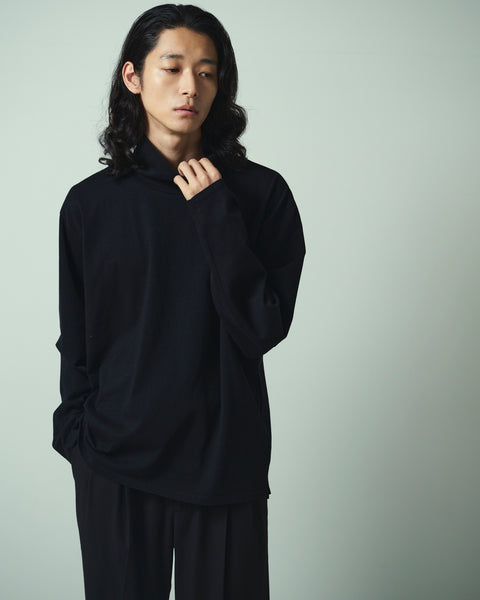MERCERISED TURTLE NECK L/S TEE
