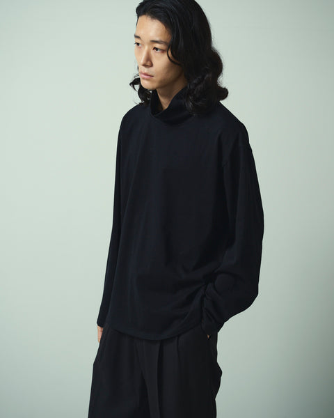 MERCERISED TURTLE NECK L/S TEE