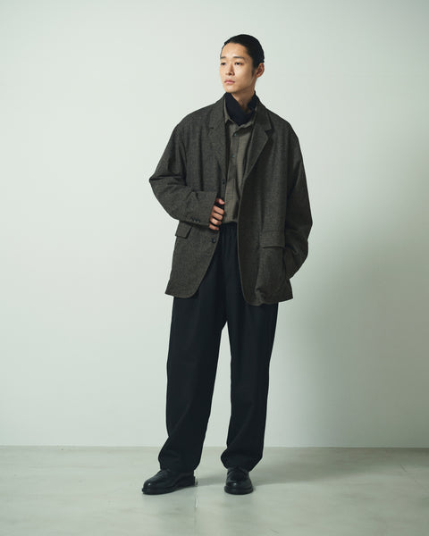 WOOL MIX EASY TROUSERS