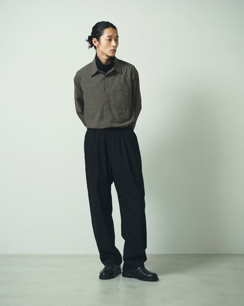 WOOL MIX EASY TROUSERS