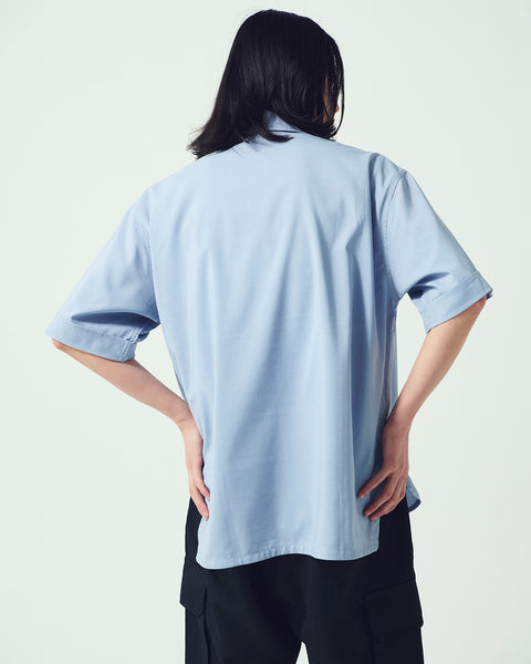 STRETCH POPLIN HALF ZIP SHIRTS