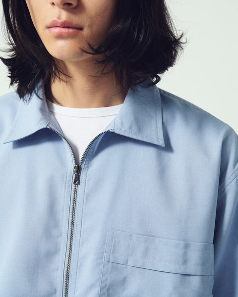 STRETCH POPLIN HALF ZIP SHIRTS