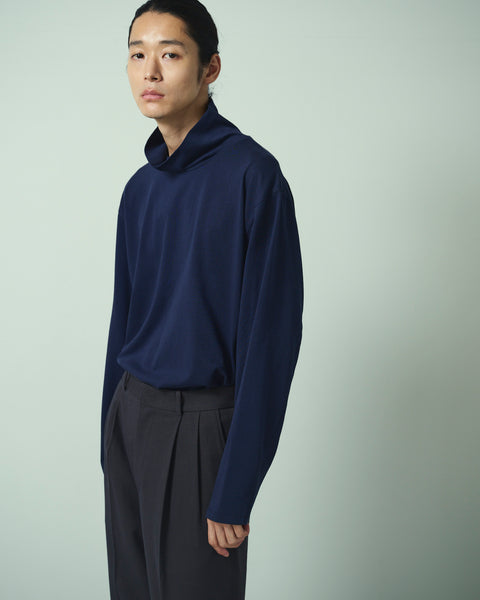 MERCERISED TURTLE NECK L/S TEE