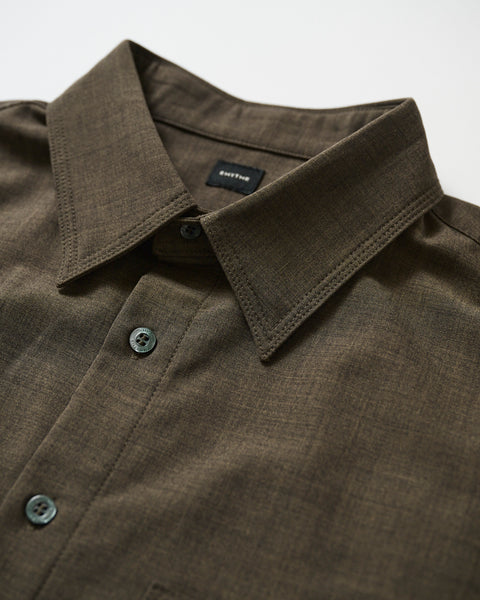 LIGHT WOOL MIX TRIPLE STITCH SHIRTS
