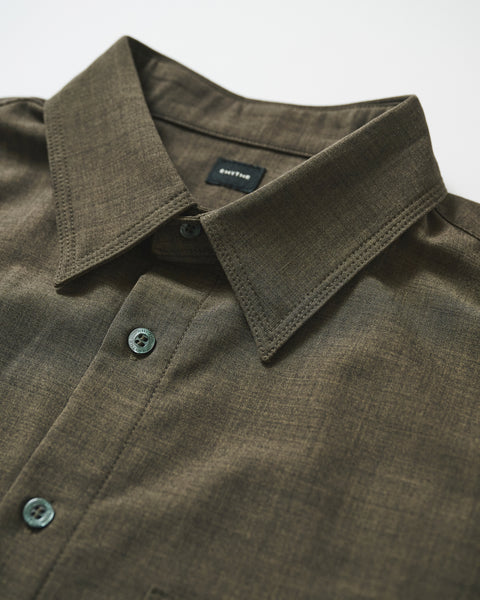LIGHT WOOL MIX TRIPLE STITCH SHIRTS