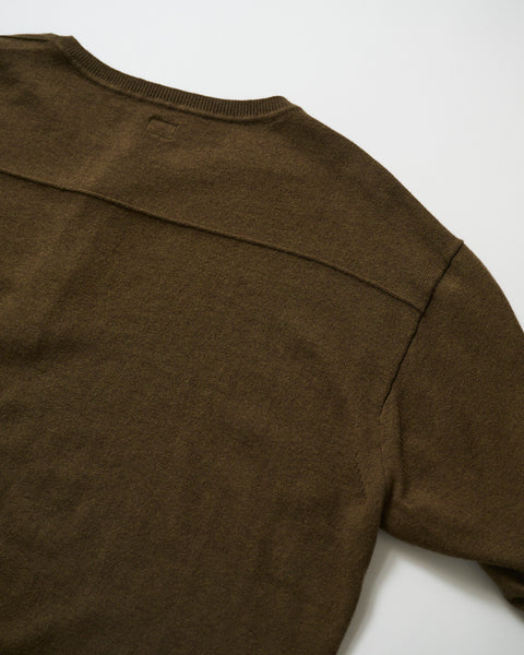 12G C/W HENRY NECK  KNIT