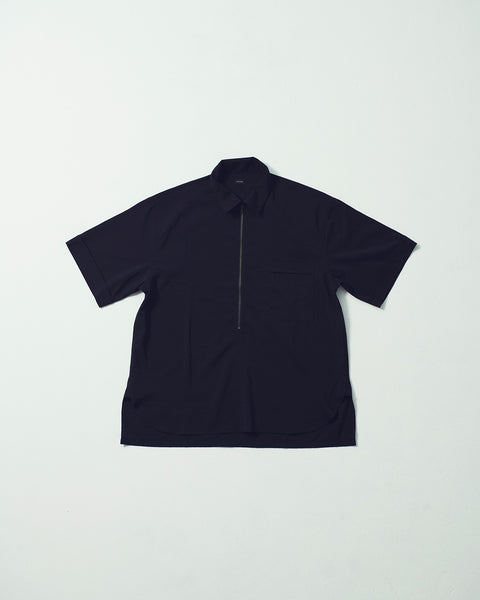 STRETCH POPLIN HALF ZIP SHIRTS