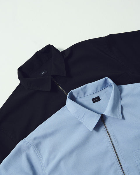 STRETCH POPLIN HALF ZIP SHIRTS