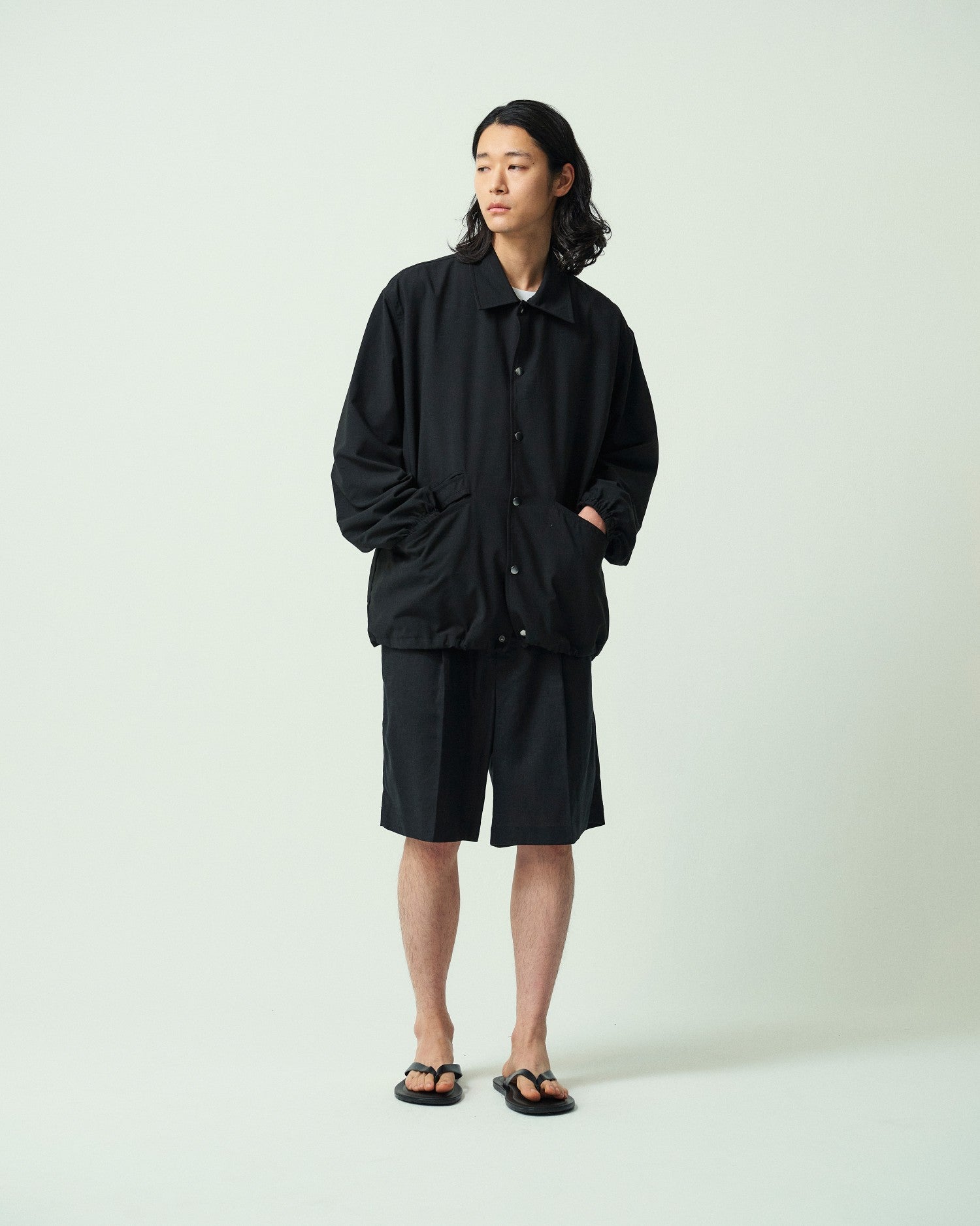 ジャケット・アウター RHYTHR SUMMER WOOL MIX COACH JACKET L SUMMER WOOL MIX COACH JACKET – RHYTHR