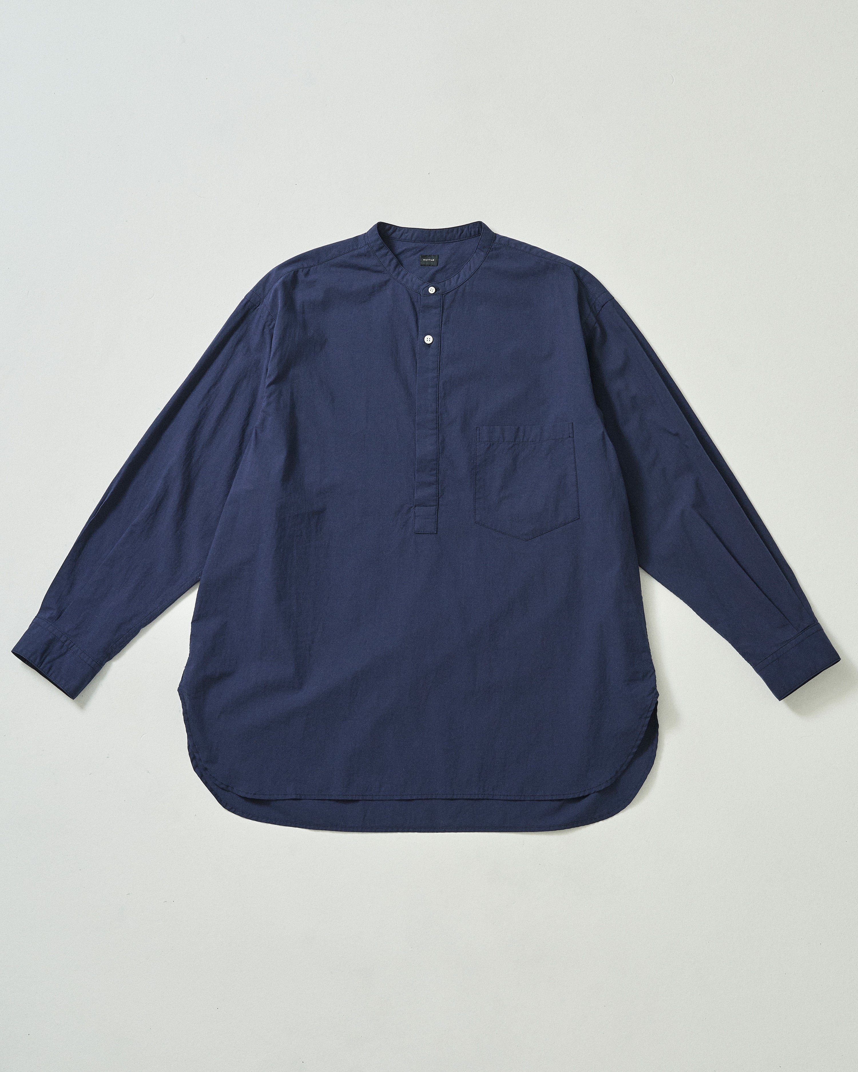 RELAX STAND COLLAR PULLOVER SHIRT – RHYTHR