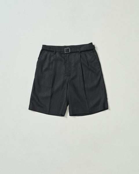 LINEN BLEND 2TUCK SHORTS