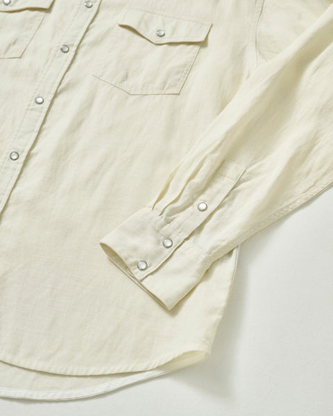 LINEN BLEND WESTERN SHIRT