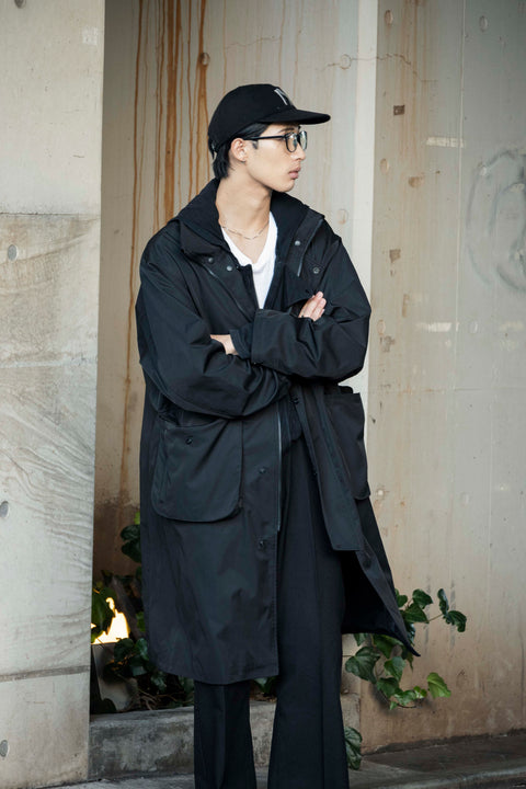 FUNCTIONAL STAND COLLAR  COAT