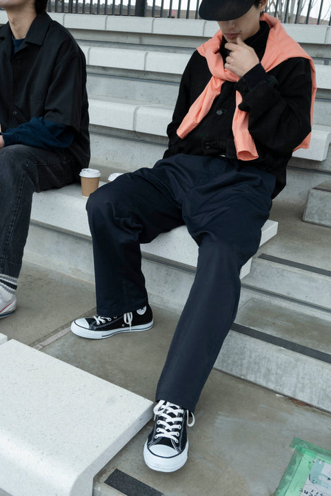 2TUCK  TAPERED WIDE TROUSERS