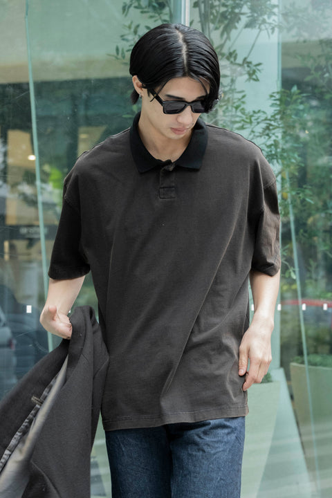 FADED BIG POLO SHIRT