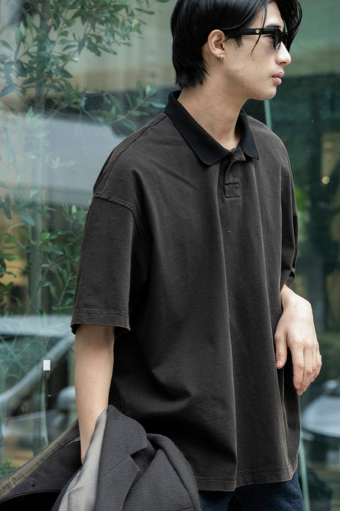 FADED BIG POLO SHIRT