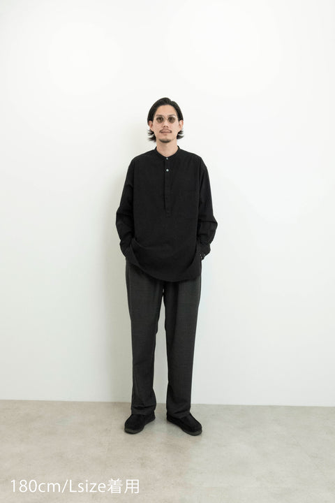 RELAX STAND COLLAR PULLOVER SHIRT