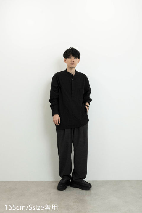 RELAX STAND COLLAR PULLOVER SHIRT
