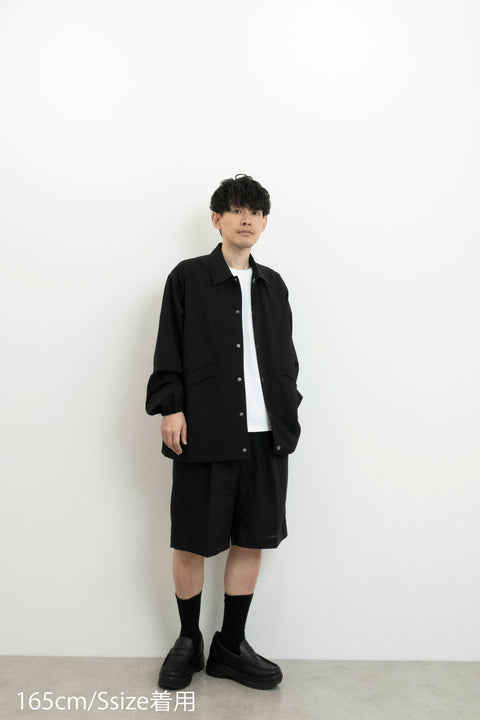 SUMMER WOOL MIX COACH JACKET