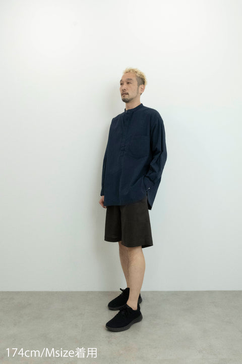 RELAX STAND COLLAR PULLOVER SHIRT